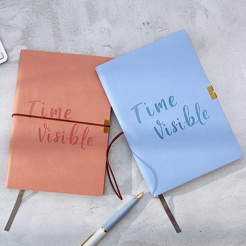Dot Grid Elastic Band Soft Cover Bullet Notebook Cute Simple Dotted Journal Bujo