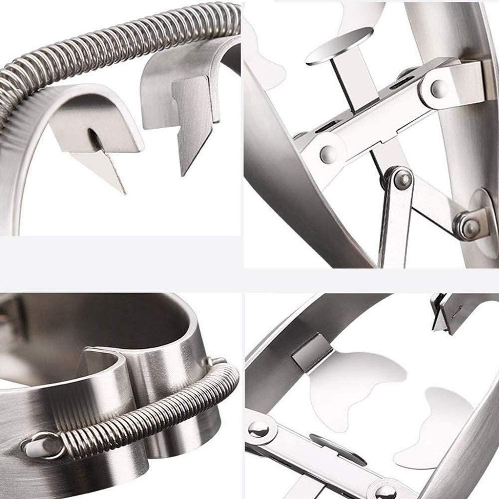 Stainless Steel Raw Egg Opener Portable Egg Shell Breaker Eggshell Cutter Eggs Opening Separator Egg Stripper Quick Egg Opener