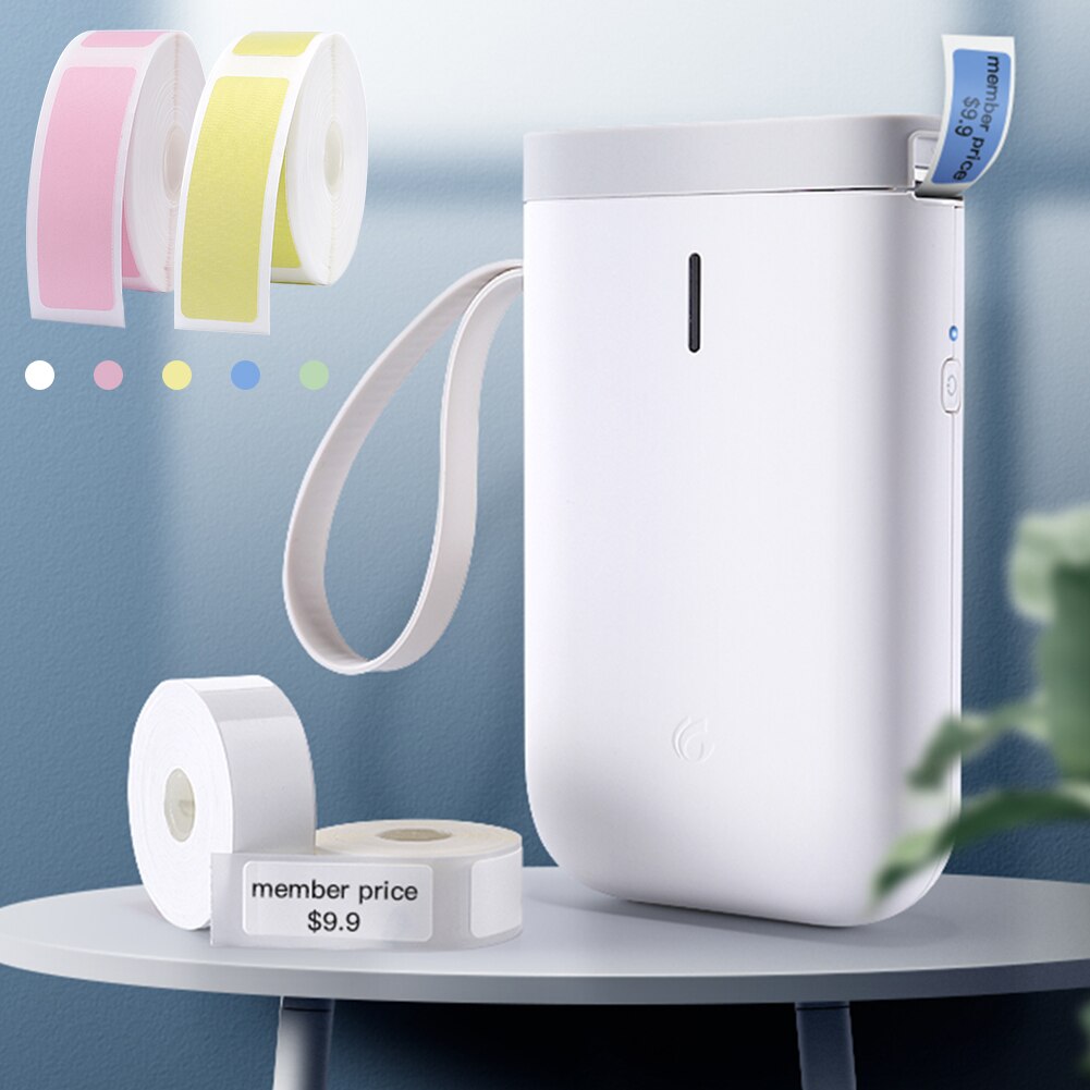 D11 Label Printer Mini Portable Pocket No Ink Wireless Label Maker Machine for Mobile Phone Home Office Use Print With Name