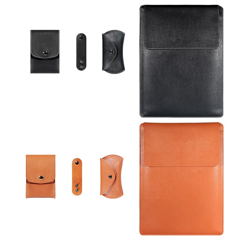 Laptop Tas 13 Inch Pu Waterdichte Draagbare Universele Voeringzak Vier Stuk Pak Voor Air/Pro/Retina Pro