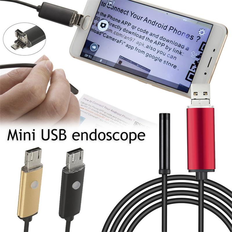 7MM 2-in-1 USB Endoscoop 480P Android Smartphone Laptop Micro Camera Mobiele Telefoon Accessoires Voor samsung Huawei Windows