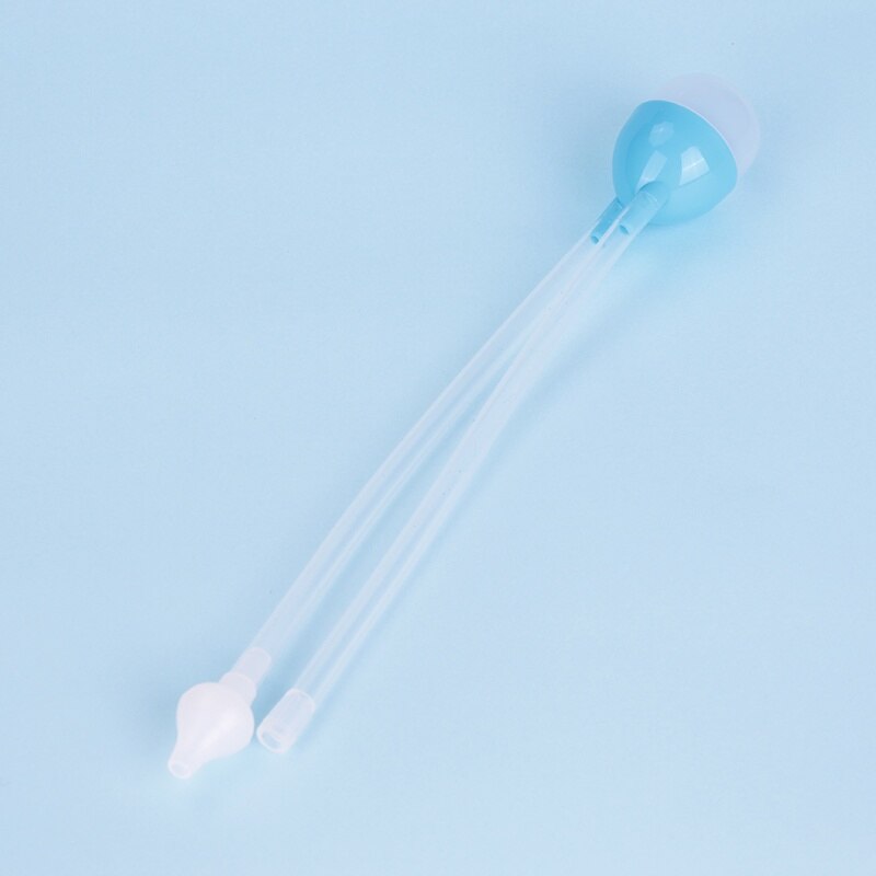 Baby Nose Clean Silicone Infant Nasal Aspirator Wash Your Nose Care Baby Nose Nasal Inhaler Infant Preventing Backflow Aspirator: blue