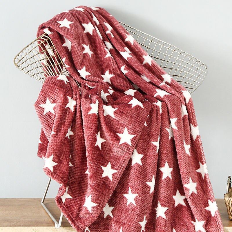 Winter Double-sided Thickened Edelweiss Duvet Cover Cute Cartoon Baby Duvet Cover Sofa Cover Blanket AB Flannel Cover Blanket: C-Bed sheet / 100x150cm Bed sheet