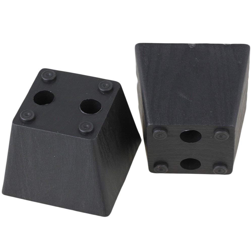 4 st svarta plastmöbelben bordssoffa skåp sängfötter