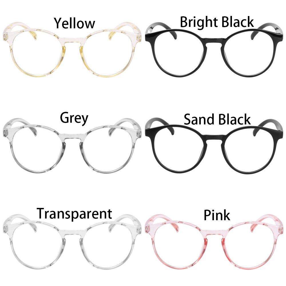 Anti azul rayos gafas clásico transparente redondo marco gafas Vintage cristal transparente gafas computadora gafas reduce la tensión ocular