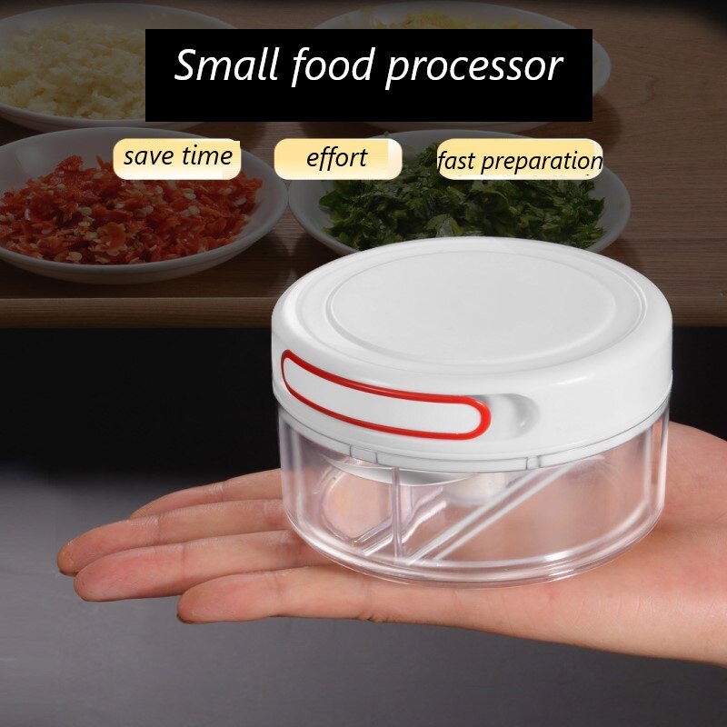 1 Pcs Garlic Artifact Double-layer Hand-protected Garlic Kitchen Mini Manual Garlic Garlic Cutting Vegetable Cutting Meat Tools