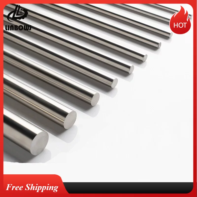 Barra de torno de acero inoxidable 303, surtido de herramientas para manualidades DIY, diámetro de 2mm, 3mm, 4mm, 5mm, 6mm, 8mm, 10mm, eje lineal