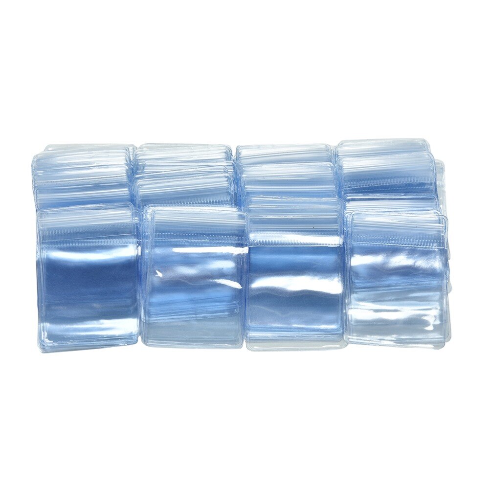 100Pcs/lot Clear PVC Plastic Coin Bag Case Wallets Storage Envelopes Packaging Bags 70 x 50 mm