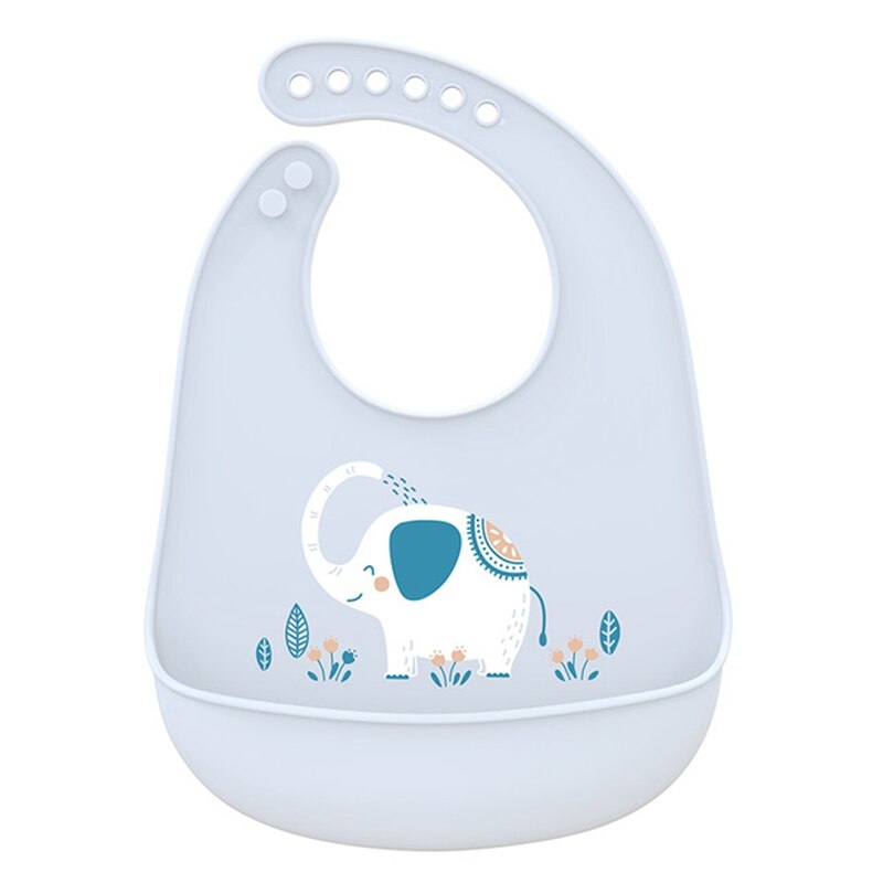 Laten We Food Grade Siliconen Slabbetjes Babyvoeding Speeksel Handdoek Olie-Proof Verstelbare Burp Doeken Bandana Cartoon Waterdicht schorten: 02