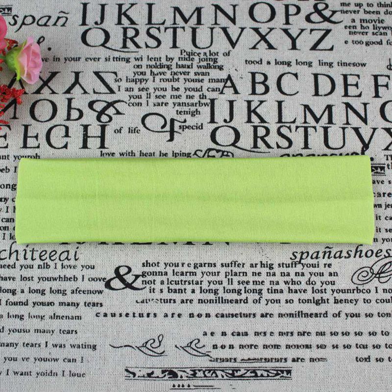 Women's Yoga Hair Band Sports Headband Women Men Cotton Knotted Turban Head Warp Hair Band Wide Elastic Yoga Sport Headband: FGR