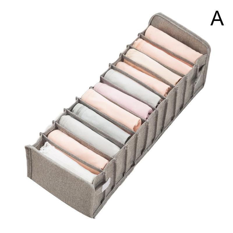 Boîte De Rangement Lingerie Chaussettes Soutien-Gorge Sous-Vêtements Pliable Diviseur Tiroir Placard Organisateur Ménage Vêtements Boîte De Rangement: Or
