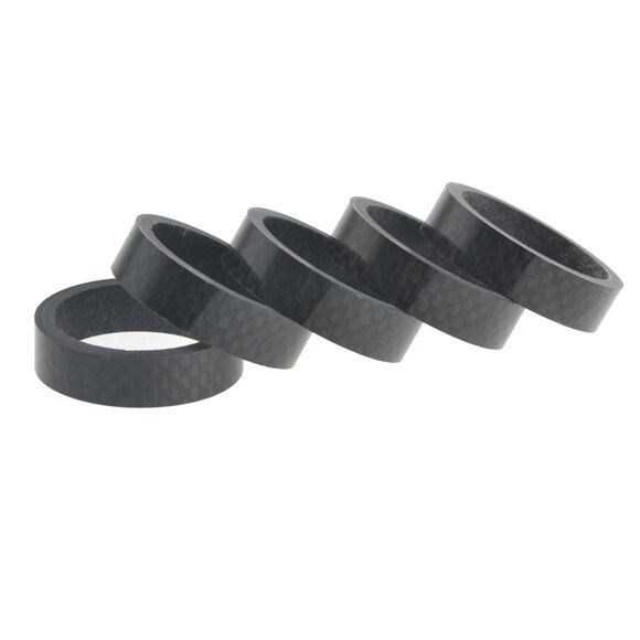 Wanyifa 5 sztuk/partia 5/10/15/20mm pełne włókno węglowe i rower tytanowy podkładki rower Spacer 1-1/8 "dla Road rower mtb uwalnia statek: 10mm matte