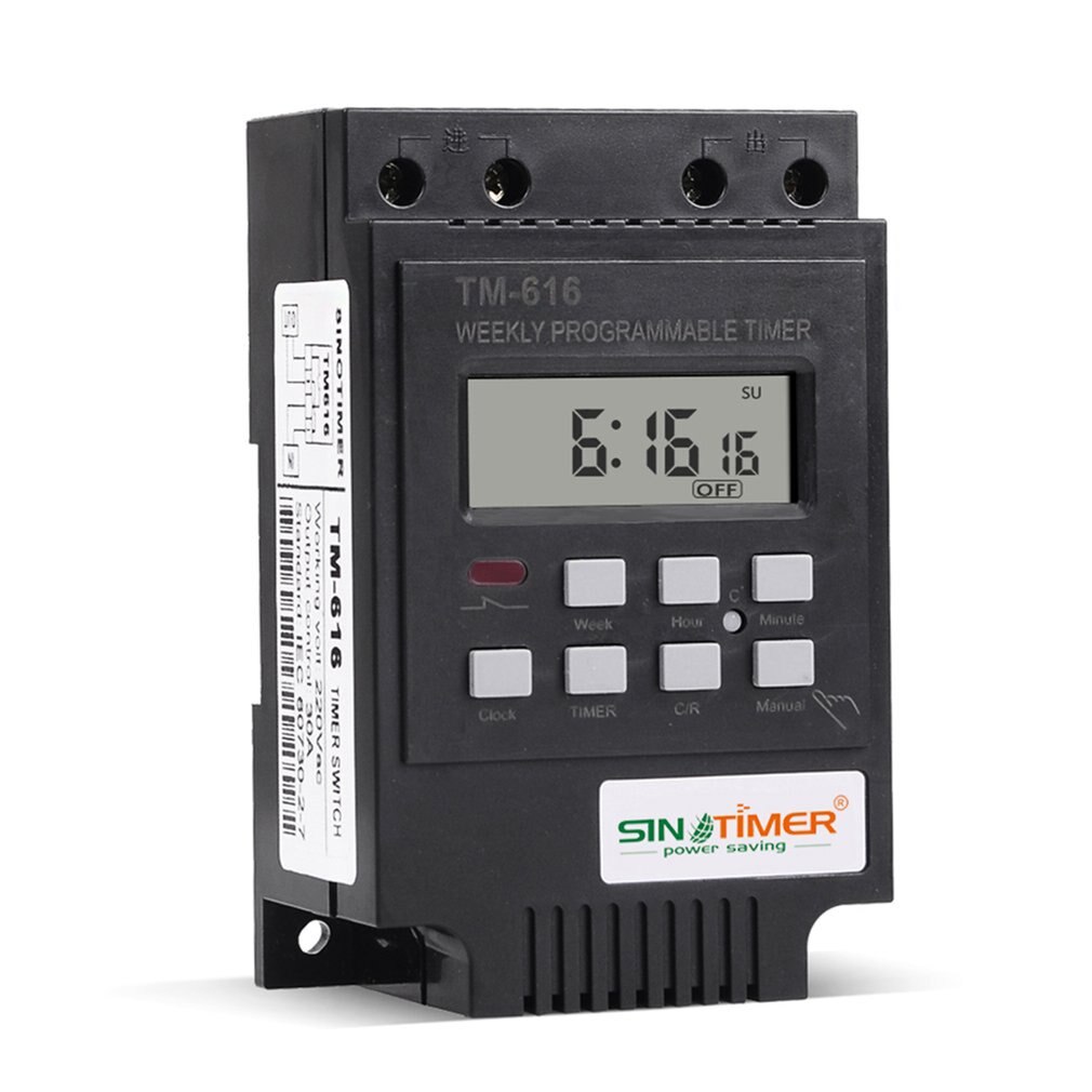 Weekly Time Switch 30AMP Weekly Programmable Digital TIME SWITCH Rela... – Vicedeal