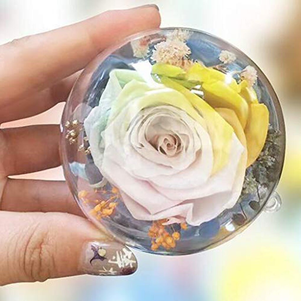 10PCS 4/5/6/8CM Transparent Ball Open Plastic Clear Bauble Ornament Christmas Party Hanging Pendant Package Supplies