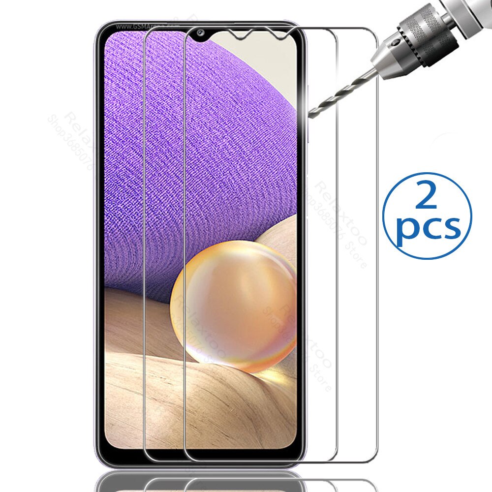 2 Stuks Beschermende Glas A32 Case Voor Samsung Galaxy A32 5G /4G Gehard Glas Voor Samsung A32 een 32 32a Veiligheid Telefoon Films Cover