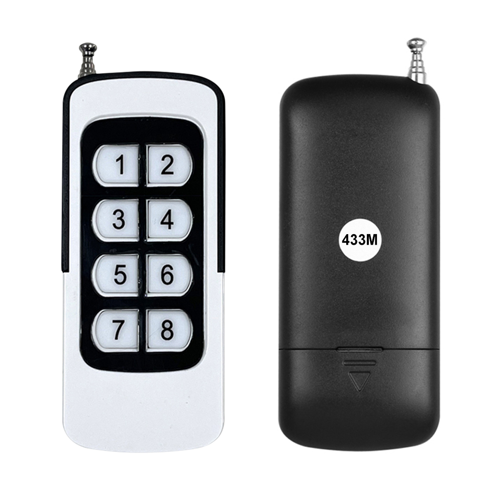 315MHz/433MHz Garage Door Gate Opener 6/8 Buttons Wireless Clone Switch Universal Distance Control Replacement for Vehicle Car: Beige