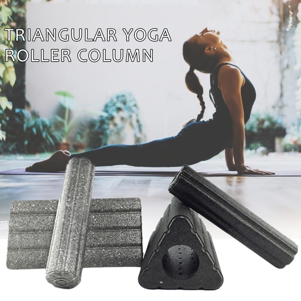2 In 1 Yoga Kolom Driehoekige Yoga Blok Pilatus Eva Foam Roller Massage Roller Spier Tissue Voor Fitness Gym Yoga pilates Sport