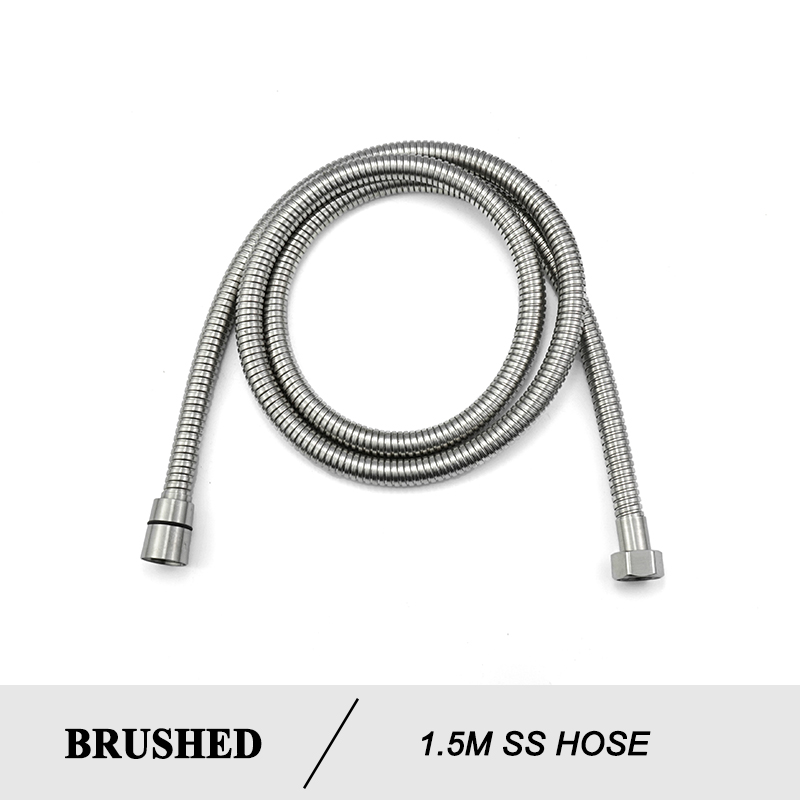 Brushed Steel Douche Kit Hand Held Bidet Sprayer Portable Toilet Bidet Faucet Shattaf Valve Jet Set Bathroom Hygienic Shower: SS Hose Only