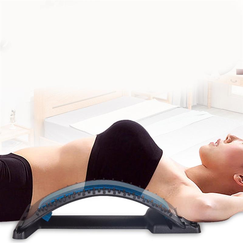 1PC Lumbar Traction Board Portative Effective Spine Pain Relief Lumbar Stretching Relax Traction Massage Board