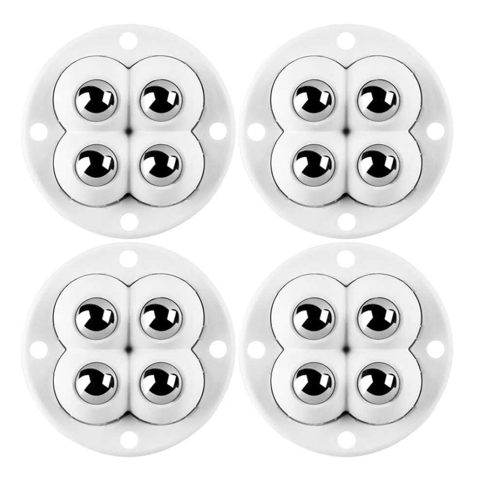 Ruedas para muebles de acero inoxidable, ruedas universales autoadhesivas, rodamiento de carga giratorio de 360 grados para acceso a muebles del hogar, 4/20 piezas: 3 pulgadas / TRANSPARENT