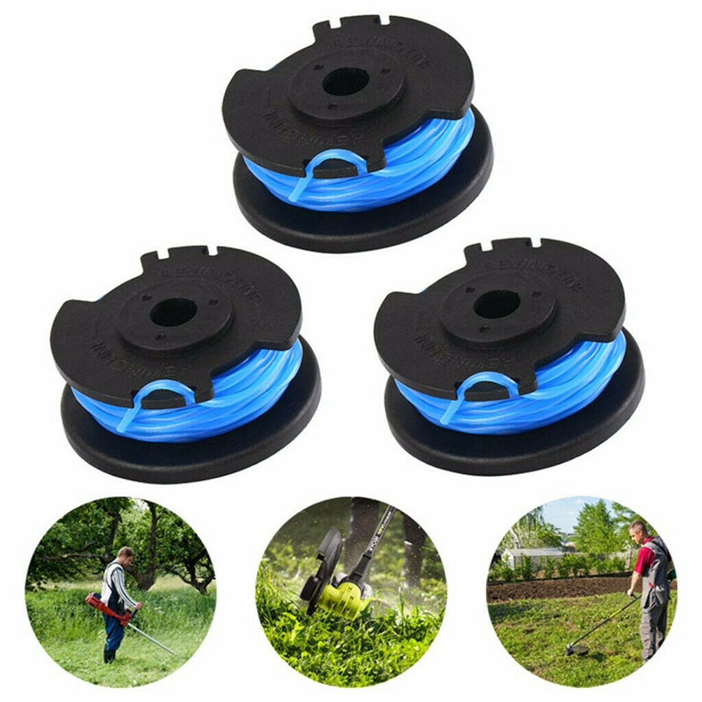 3pcs Replacement Trimmer Heads for Ryobi Strimmer Line Spool Grass Weeds Trimmer Head Weeding Brush Cutter Parts Garden Tools