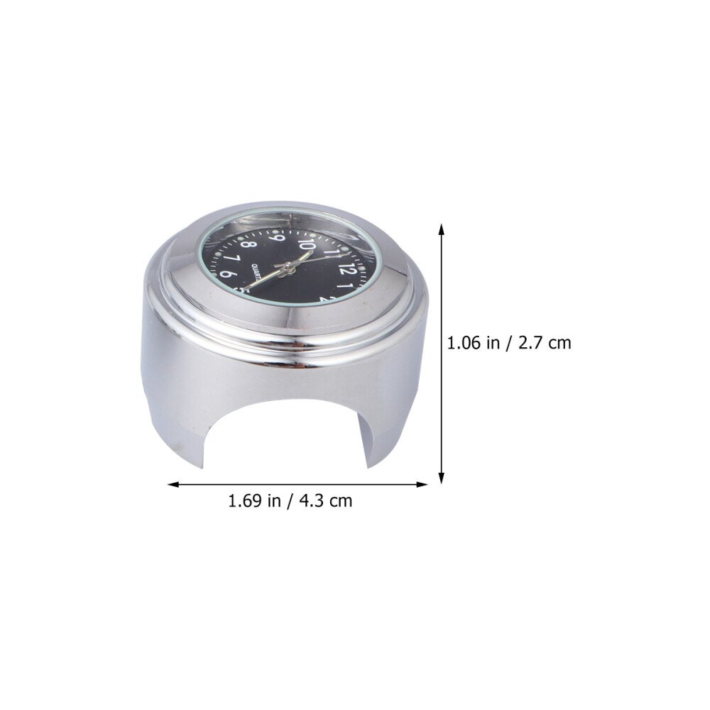 2 Stuks Aluminium Stuur Motorfiets Lichtgevende Horloge Algemene Voertuig Temperatuur Stuur Meter