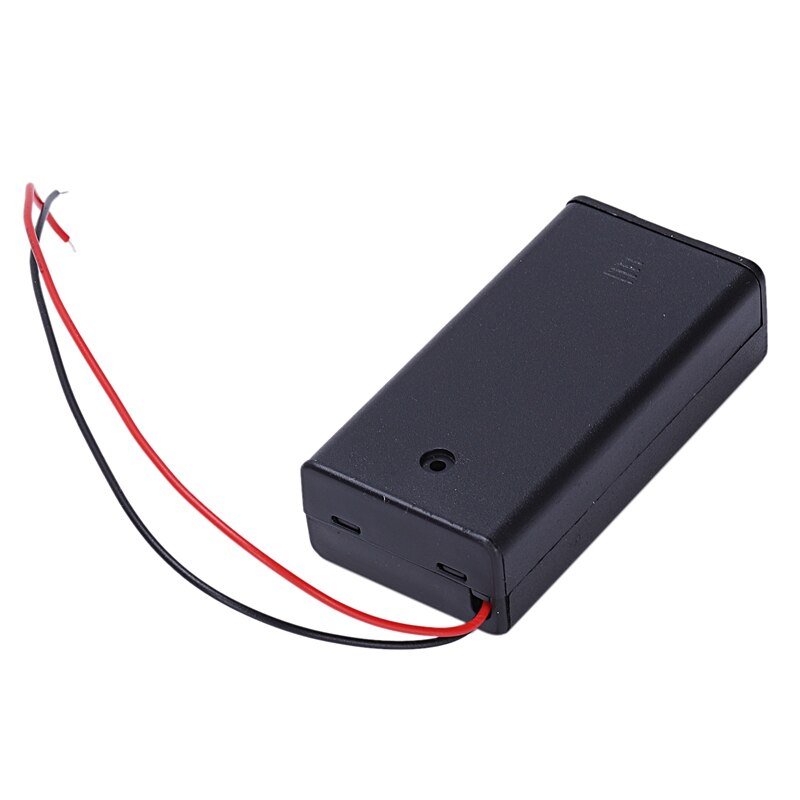 5PCS Plastica 2x1.5V AA Batteria Box Contenitore con Interruttore ON/OFF