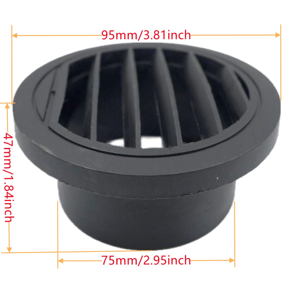 Conducto de ventilación de aire de 4 piezas Y T L, pieza plana, tubo de codo, salida de escape, conector de Joiner para calentador de estacionamiento diésel Webasto Eberspaecher: 4pcs T2 75MM