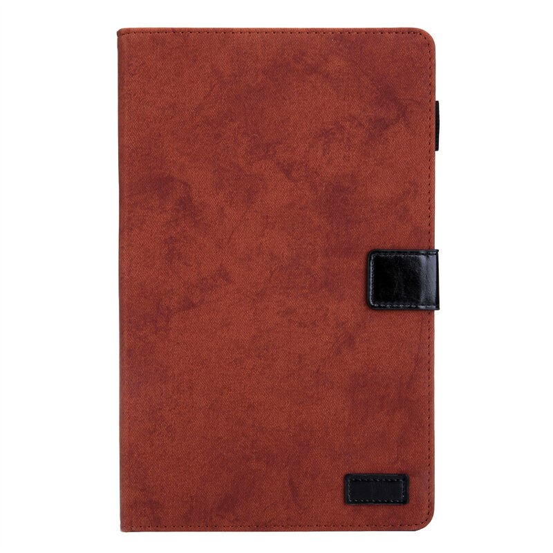 For Galaxy Tab A8 A 8 Case For Samsung Galaxy Tab A8 10.5'' SM-X205 SM-X200 Cover Stand Business Tablet Shell + Stylus: Brown