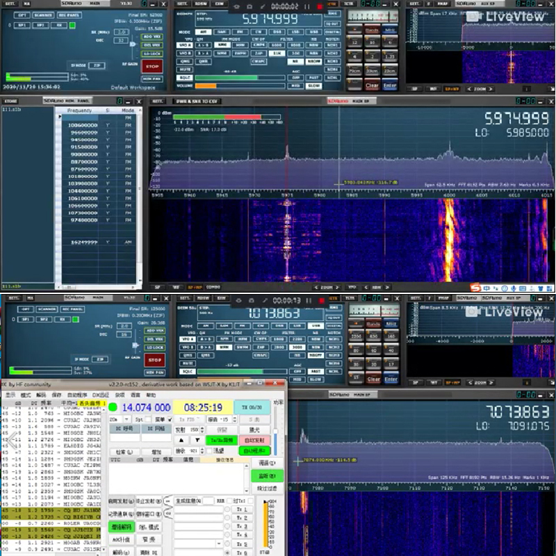 Wishcolor-Mini receptor SDR, 10khz-2Ghz, 12 bits, ADC, 60DB, SNR, en caja, Compatible con RSP1, HF, AM, FM, SSB, CW