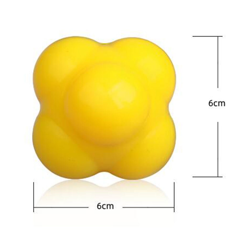 2Pcs Sport Gym Fitness Oefening Zeshoekige Reactie Bal Basketbal Dribble Speed Agility Coördinatie Ballen Reaktionstraining