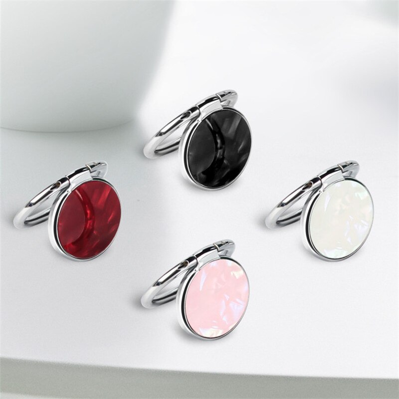 Round Metal Finger Ring Smartphone Stand Holder Universal Mobile Phone Holder Stand For iPhone Huawei Magnetic Car Mount Bracket