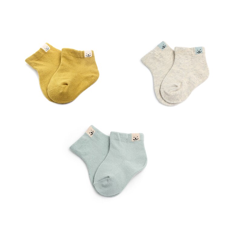 Chaussettes en coton à la cheville pour bébé, chaussettes souples de avec dessin animé, pour fille et garçon, printemps et hiver: style 1