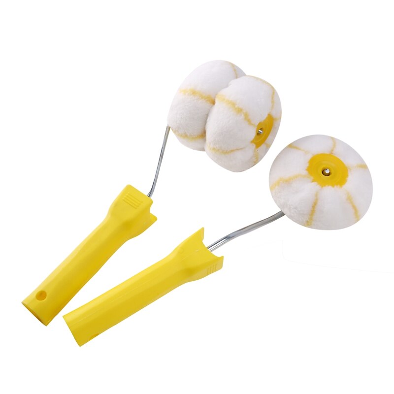 2Pcs 3 Inch Corner Paint Roller Kit Walls &amp; Ceilings Corner Roller Household Decorative Painting Roller Brush Tool: Default Title