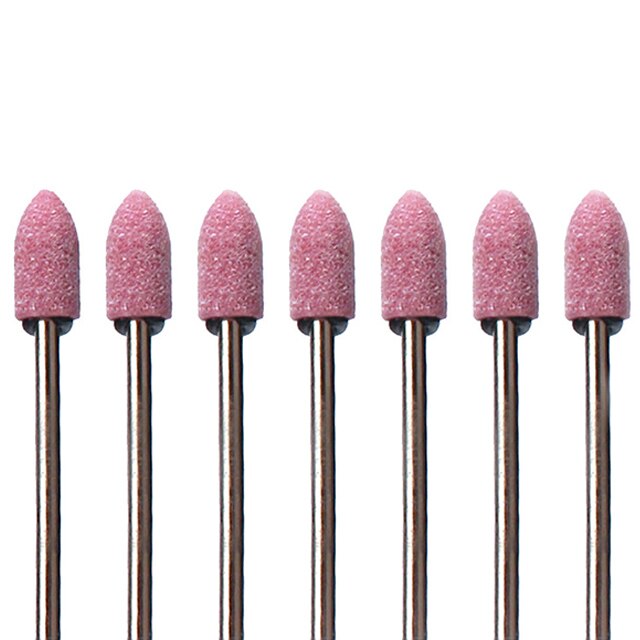 7Pc Keramische Steen Nail Boor Frezen Cuticle Schoon Bramen Polijsten Nagelvijlen Pedicure Tool Combinatie Accessoires: 10