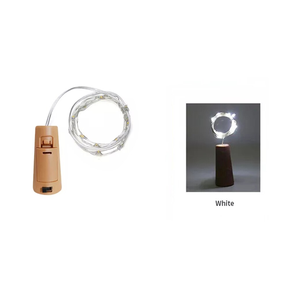 Bar LED wein flasche kork Schnur lichter dekoration girlande wein flasche Gebühr lichter Weihnachten kupfer draht Schnur lichter: veränderbar / 0.5W
