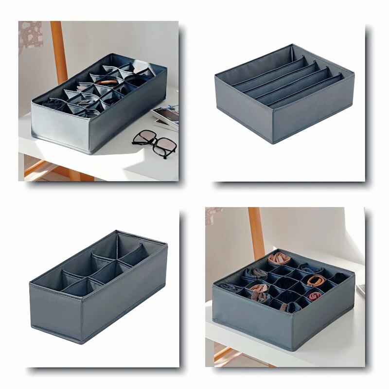 1 szt. Pudełko do przechowywania bielizny z tkaniny Szuflady organizery do organizacji szafy i przechowywania skarpetek, krawatów i nie tylko