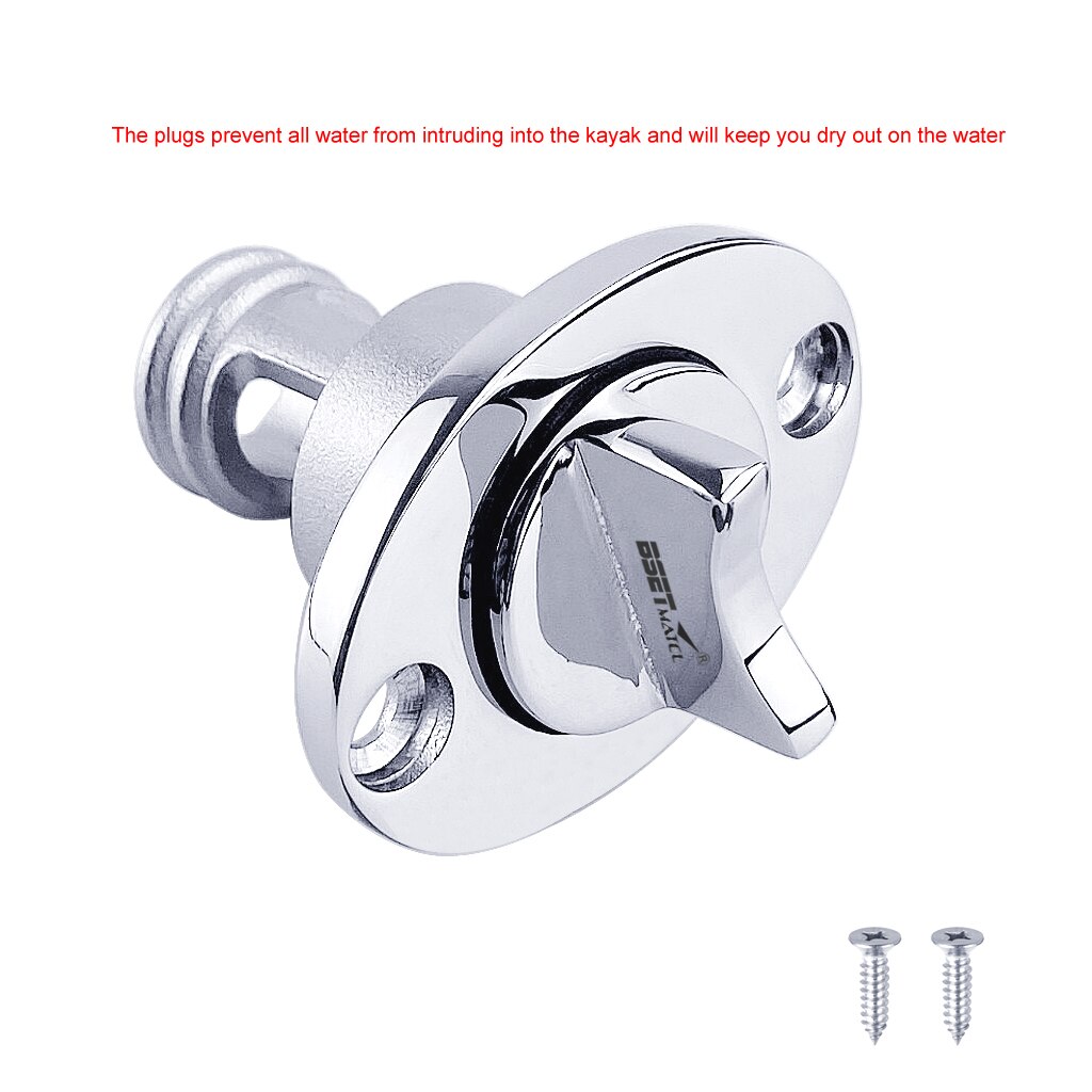 Universal 25mm 1'' Stainless Steel 316 Boat Garboard Transom Hull Drain Plug Socket Bung Hole Drainage Kayak Canoe Accessories