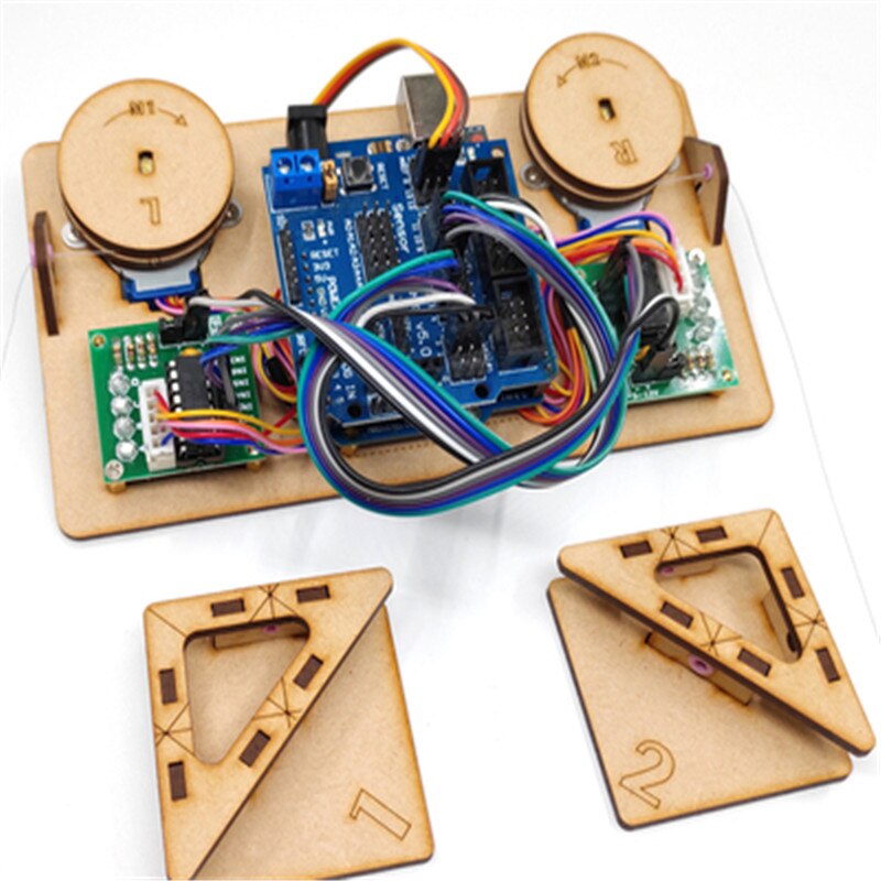 Robot de peinture avec traceur de câble, Kit de projet Arduino, graphique polaire avec moteur, pièces de jouets à monter soi-même