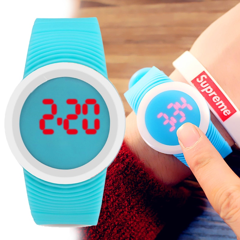 LED Kühlen Ultra-dünne Frauen Elektronische Uhr lässig Damen Uhren für freundlicher freundlicher Mädchen Armbinde uhr