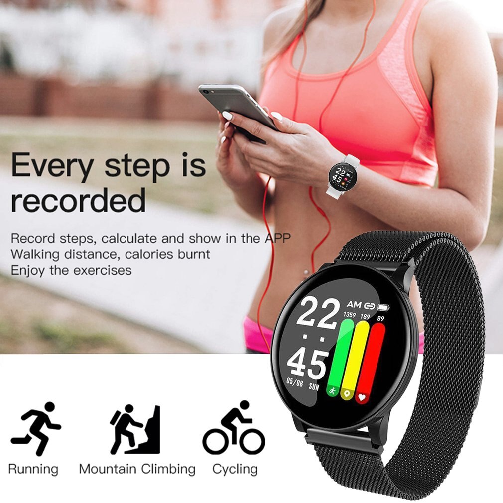 Smart Sport Horloge Fitness Armband Smart Sport Stap Graaf Horloge Waterdicht Kleur Screen Smart Horloge