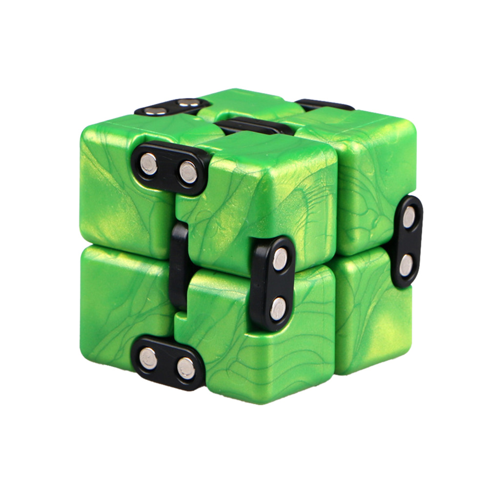 Unendliche dekompression Cube Kreative Dekompression Spielzeug Magische Würfel Puzzle Spielzeug für Kinder und Erwachsene Zu Reduzieren Angst Töten zeit: green