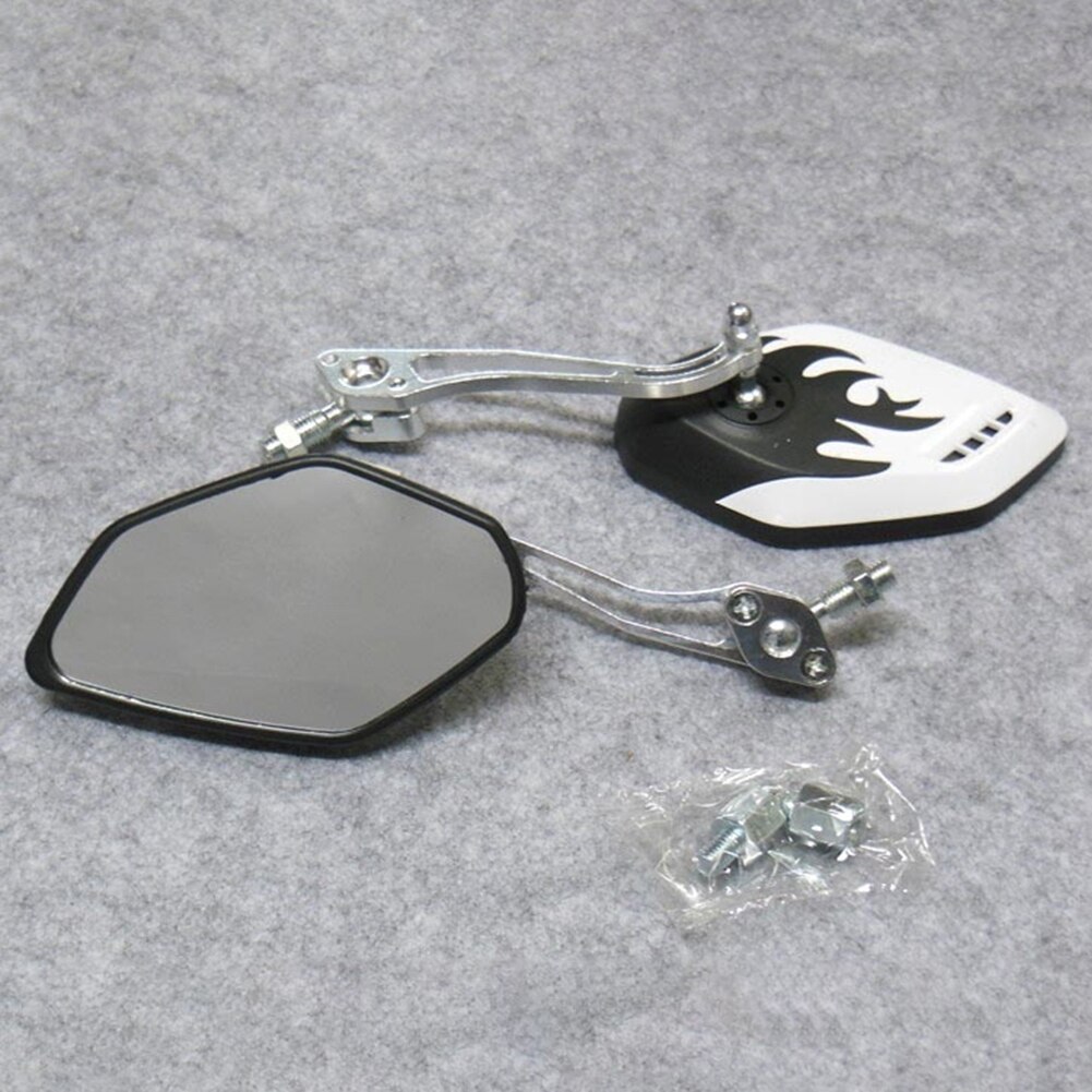 Stijlvolle 2 Stks/set 8/10Mm Aluminium Motor Scooter Motorfiets Stuur Mount Achteruitkijkspiegels