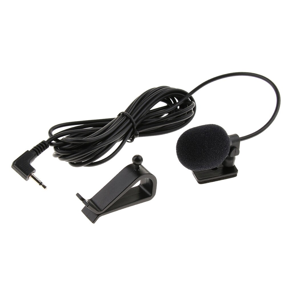 Omni-directional Microphone Condenser Mic for Car Stereo 3.5mm 2.5m Radio GPS DVD External Microphone