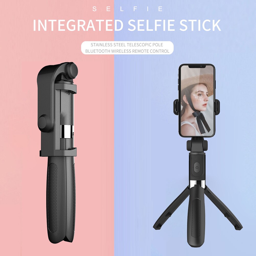 Bluetooth Selfie Stick Opvouwbare Mini Selfiestick Vouwen Statief Monopod Met Bluetooth Remote Shutter Voor Iphone Android Telefoon