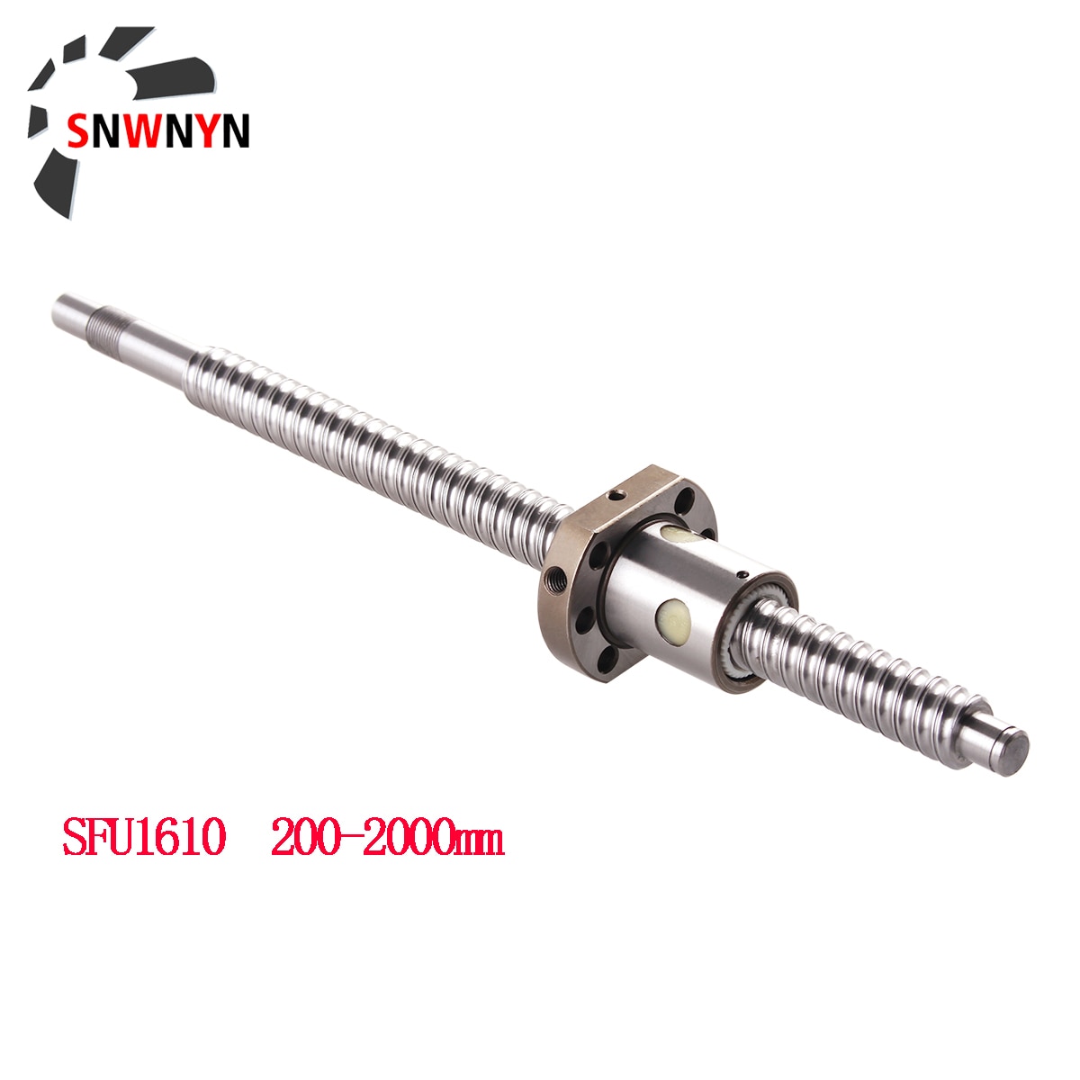 SFU1610 Ball Screw RM1610 Ballscrew 250 300 400 500 600 1000 1500 2000mm Roller Screw End Machining With Single Ball Nut For CNC