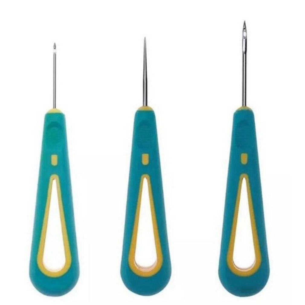 Canvas Leather Sewing Tool Crochet Hook Shoes Repair Tool Sets Awl Hand Stitching Taper Leathercraft Needle Tool Kit Sewing