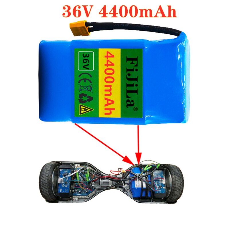Batterie Lithium 36V Pour Scooter électrique - 2,4 à 5,2 Ah - Moteur 0-200W - Avec Chargeur