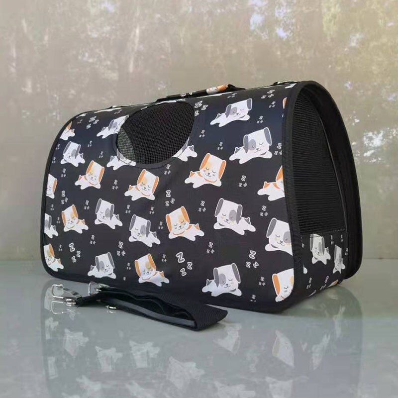 Dog Cat Carrier Backpack Travel Breathable Pet Bag Out Folding Shoulder Messenger Bag for Small Dogs Pet Suppliers: 12 / L(40x21x27cm)