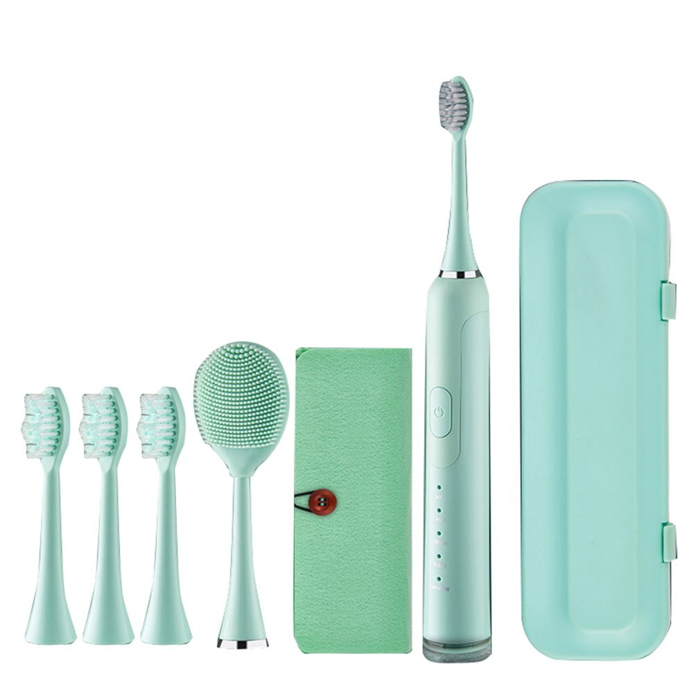 IPX7 Magnetic Levitation Sonic Toothbrush Adults Toothbrushes Rechargeable 90 Days Use 10 Optional Modes Soft Brush Heads